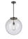 Essex One Light Pendant in Matte Black (405|221-1S-BK-G202-16)