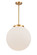 Franklin Restoration LED Pendant in Satin Gold (405|221-1S-SG-G201-16-LED)