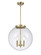 Franklin Restoration Three Light Pendant in Antique Brass (405|221-3S-AB-G204-16)