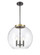 Essex Three Light Pendant in Black Antique Brass (405|221-3S-BAB-G122-16)