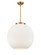 Ballston Three Light Pendant in Brushed Brass (405|221-3S-BB-G121-18)