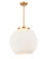 Ballston Three Light Pendant in Satin Gold (405|221-3S-SG-G121-16)