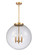 Franklin Restoration LED Pendant in Satin Gold (405|221-3S-SG-G204-18-LED)