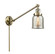 Franklin Restoration One Light Swing Arm Lamp in Antique Brass (405|237-AB-G58)