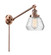 Franklin Restoration One Light Swing Arm in Antique Copper (405|237-AC-G172)