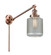 Franklin Restoration LED Swing Arm Lamp in Antique Copper (405|237-AC-G262-LED)