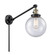 Franklin Restoration One Light Swing Arm Lamp in Black Antique Brass (405|237-BAB-G204-8)