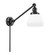 Franklin Restoration One Light Swing Arm Lamp in Matte Black (405|237-BK-G171)