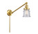 Franklin Restoration One Light Swing Arm Lamp in Satin Gold (405|237-SG-G184S)