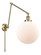 Franklin Restoration One Light Swing Arm in Antique Brass (405|238-AB-G201-12)