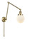 Franklin Restoration LED Swing Arm in Antique Brass (405|238-AB-G201-6-LED)