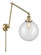 Franklin Restoration One Light Swing Arm in Antique Brass (405|238-AB-G202-10)