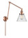 Franklin Restoration One Light Swing Arm in Antique Copper (405|238-AC-G44)