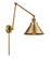 Franklin Restoration One Light Swing Arm Lamp in Brushed Brass (405|238-BB-M10-BB)