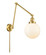 Franklin Restoration One Light Swing Arm in Satin Gold (405|238-SG-G201-8)