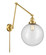 Franklin Restoration One Light Swing Arm in Satin Gold (405|238-SG-G204-12)