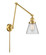Franklin Restoration One Light Swing Arm in Satin Gold (405|238-SG-G62)