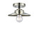 Nouveau LED Semi-Flush Mount in Black Polished Nickel (405|284-1C-BPN-M1-PN-LED)