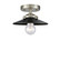 Nouveau One Light Semi-Flush Mount in Brushed Satin Nickel (405|284-1C-SN-M6-BK)