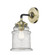 Nouveau One Light Wall Sconce in Black Antique Brass (405|284-1W-BAB-G184)