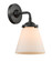 Nouveau One Light Wall Sconce in Oil Rubbed Bronze (405|284-1W-OB-G61)