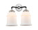 Nouveau Two Light Bath Vanity in Black Polished Nickel (405|284-2W-BPN-G181)
