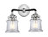 Nouveau Two Light Bath Vanity in Black Polished Nickel (405|284-2W-BPN-G182S)