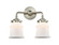 Nouveau Two Light Bath Vanity in Brushed Satin Nickel (405|284-2W-SN-G181S)