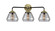 Nouveau Three Light Bath Vanity in Black Antique Brass (405|284-3W-BAB-G173)