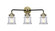 Nouveau Three Light Bath Vanity in Black Antique Brass (405|284-3W-BAB-G182S)