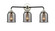 Nouveau Three Light Bath Vanity in Black Polished Nickel (405|284-3W-BPN-G53)