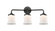 Nouveau Three Light Bath Vanity in Brushed Satin Nickel (405|284-3W-SN-G182S)