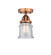 Nouveau 2 LED Semi-Flush Mount in Antique Copper (405|288-1C-AC-G184S-LED)