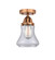 Nouveau 2 LED Semi-Flush Mount in Antique Copper (405|288-1C-AC-G192-LED)