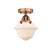 Nouveau 2 LED Semi-Flush Mount in Antique Copper (405|288-1C-AC-G531-LED)