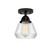 Nouveau 2 LED Semi-Flush Mount in Matte Black (405|288-1C-BK-G172-LED)