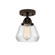 Nouveau 2 LED Semi-Flush Mount in Oil Rubbed Bronze (405|288-1C-OB-G172-LED)