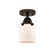 Nouveau 2 LED Semi-Flush Mount in Oil Rubbed Bronze (405|288-1C-OB-G51-LED)