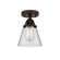 Nouveau 2 LED Semi-Flush Mount in Oil Rubbed Bronze (405|288-1C-OB-G62-LED)