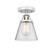 Nouveau 2 One Light Semi-Flush Mount in Polished Chrome (405|288-1C-PC-G64)