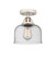 Nouveau 2 One Light Semi-Flush Mount in Polished Nickel (405|288-1C-PN-G74)