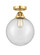 Nouveau 2 LED Semi-Flush Mount in Satin Gold (405|288-1C-SG-G204-10-LED)
