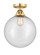Nouveau 2 One Light Semi-Flush Mount in Satin Gold (405|288-1C-SG-G204-12)