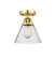 Nouveau 2 LED Semi-Flush Mount in Satin Gold (405|288-1C-SG-G44-LED)