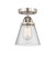 Nouveau 2 LED Semi-Flush Mount in Brushed Satin Nickel (405|288-1C-SN-G64-LED)
