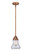 Nouveau 2 One Light Mini Pendant in Antique Copper (405|288-1S-AC-G192)