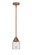 Nouveau 2 One Light Mini Pendant in Antique Copper (405|288-1S-AC-G52)