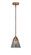 Nouveau 2 One Light Mini Pendant in Antique Copper (405|288-1S-AC-G63)