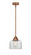 Nouveau 2 One Light Mini Pendant in Antique Copper (405|288-1S-AC-G72)