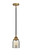 Nouveau 2 One Light Mini Pendant in Black Antique Brass (405|288-1S-BAB-G58)